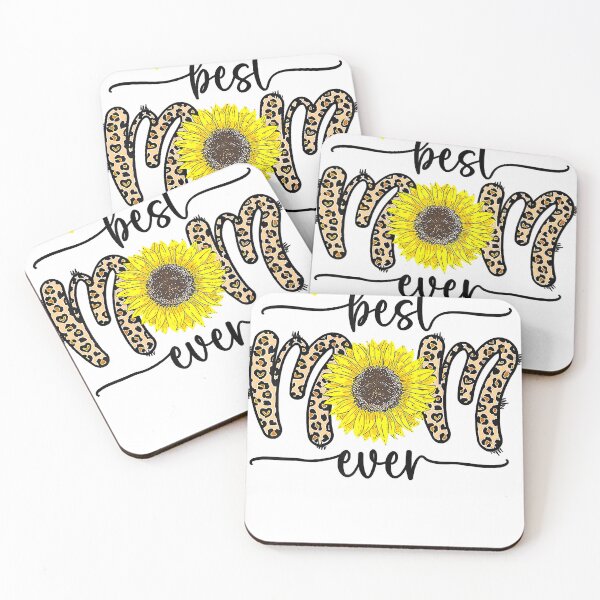 Item preview, Best Mom Ever Cute Leopard Sunflower Heart Love Mother's Day  designed and sold by AaronWeedo.