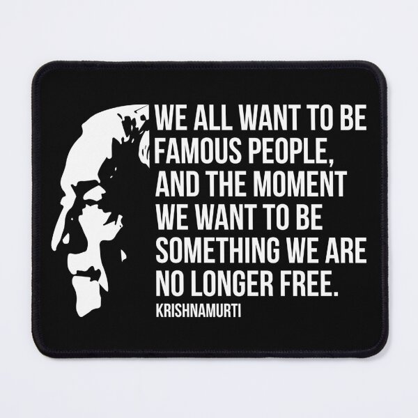 Item preview, Jiddu Krishnamurti Words Of Wisdom Inspirational Quote designed and sold by designandclouds.
