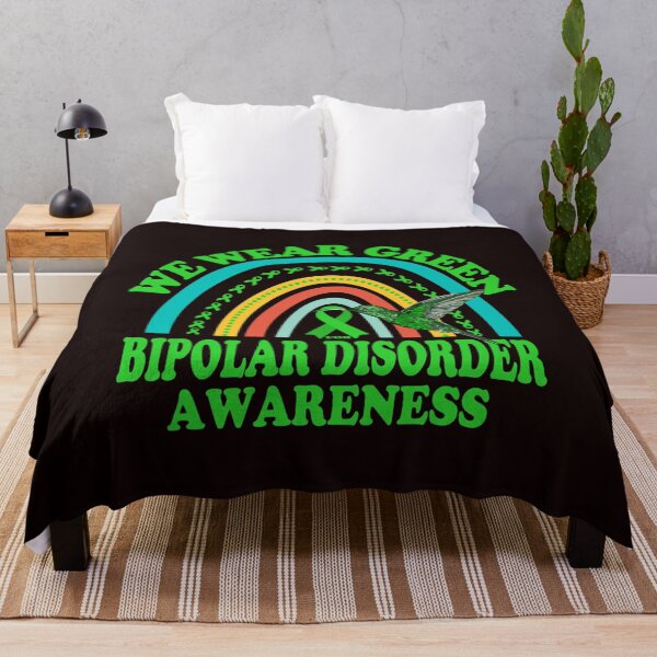 Item preview, Hummingbird We Wear Green for Bipolar Disorder Mental Health designed and sold by EdwardSamuels.