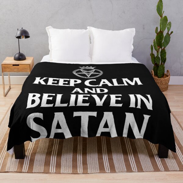 Item preview, Keep calm and believe in satan designed and sold by JoyceGray.