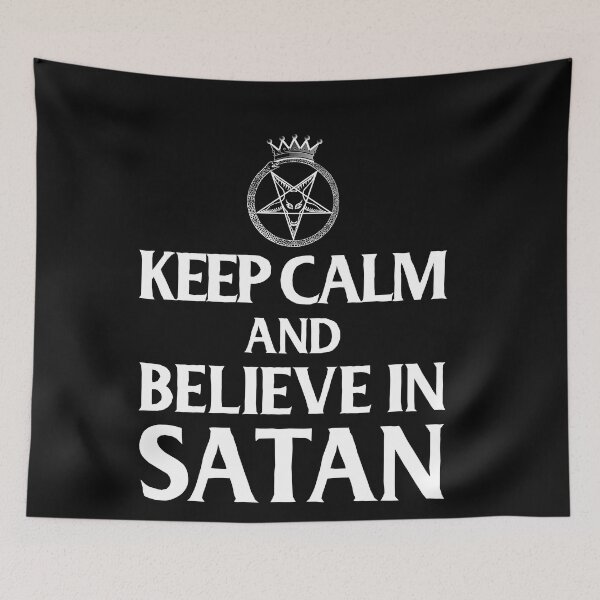 Item preview, Keep calm and believe in satan designed and sold by JoyceGray.