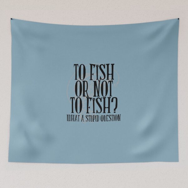 Item preview, To Fish or Not To Fish Sticker designed and sold by tiffanywolfes.