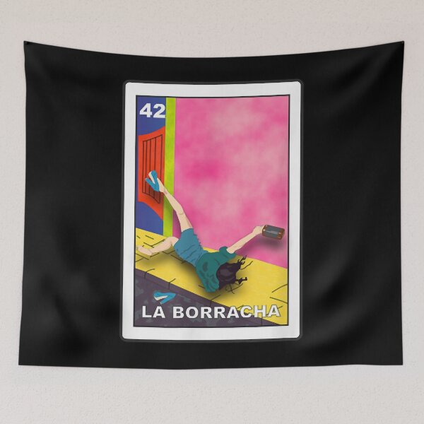 Item preview, La borracha loteria mexican lottery bingo funny designed and sold by HillaryUbald.
