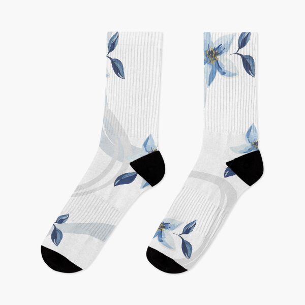 Item preview, Blue Watercolor flowers designed and sold by aly2417.