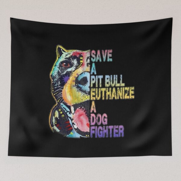 Item preview, Save A Pit Bull Euthanize A Dog Fighter designed and sold by PerkinsAarav.