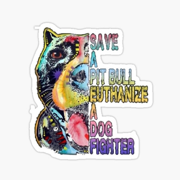 Item preview, Save A Pit Bull Euthanize A Dog Fighter designed and sold by PerkinsAarav.