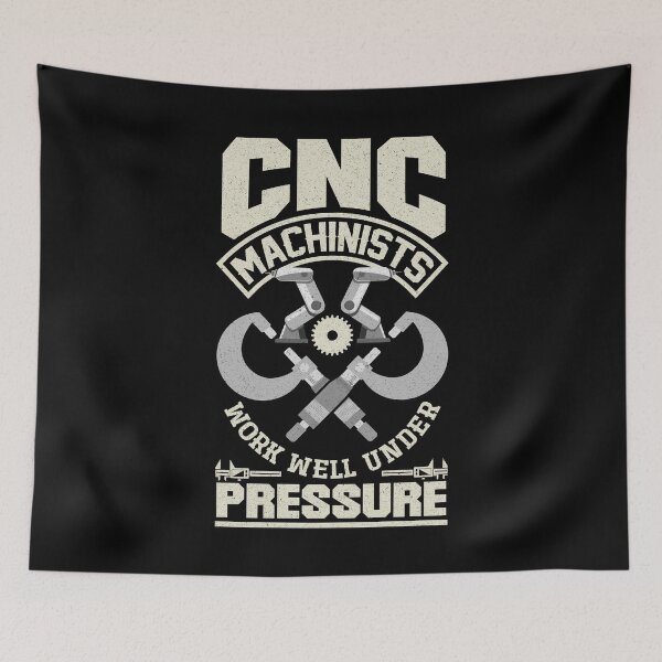 Item preview, Cnc Machinist Metalworker Machining Under Pressure Funny Pun designed and sold by ShopTheStyle.