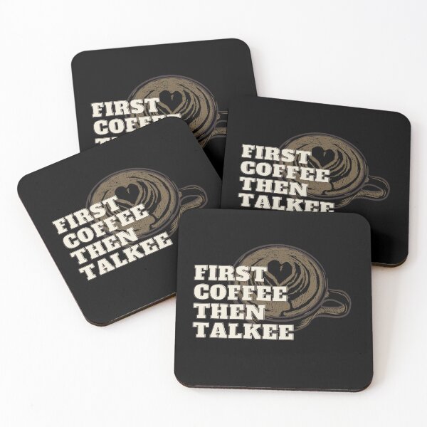Item preview, First Coffee Then Talkee! designed and sold by abrill-official.