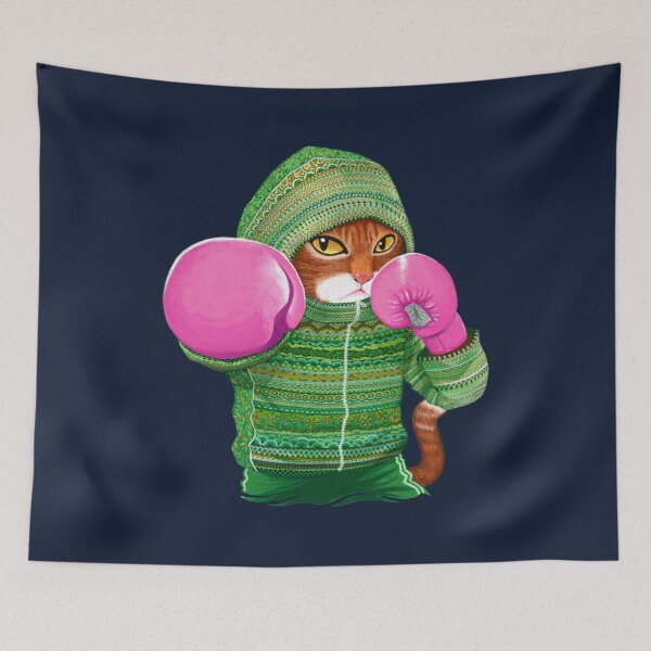 Item preview, Boxing cat designed and sold by TarikTissoudali.