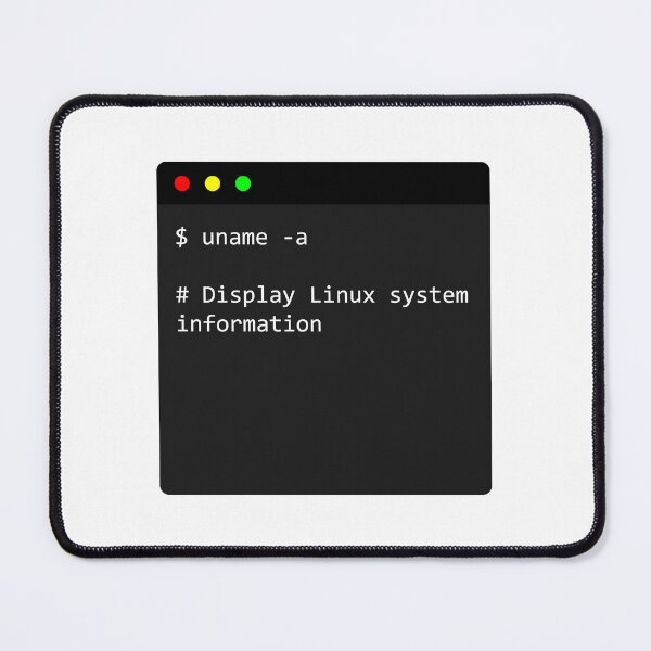 Artikelvorschau, Linux-Befehl uname -a | Was macht uname -a im Terminal | entworfen und verkauft von CodingStore ★★★★★.