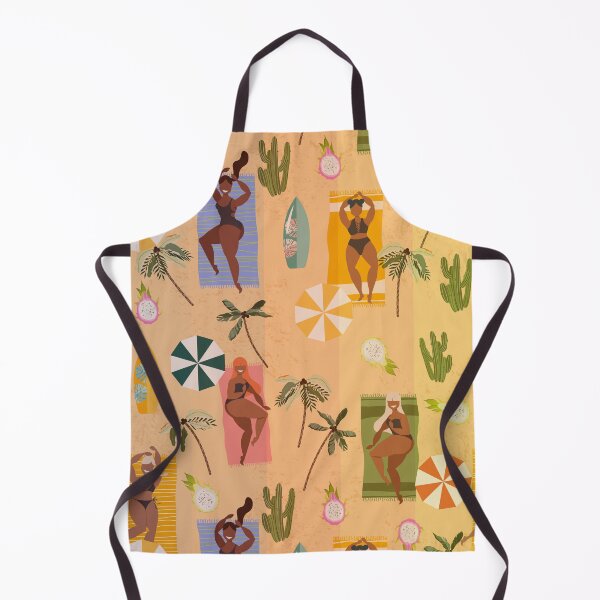 Item preview, yellow beach vintage tanning women  designed and sold by Beeroclock.