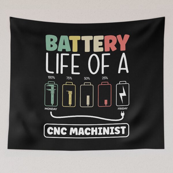 Item preview, Metalworker Machining Battery Life Of A Cnc Machinist designed and sold by ShopTheStyle.