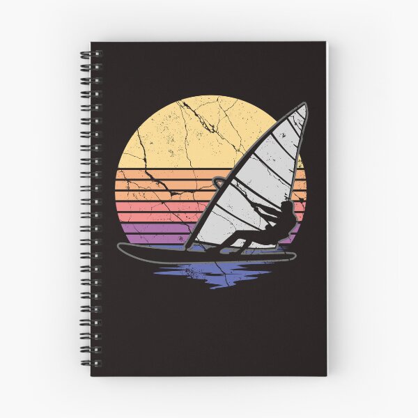 Item preview, Vintage Windsurfer Retro Windsurfing Ocean Wave Surfing designed and sold by TomGiantDesigns.