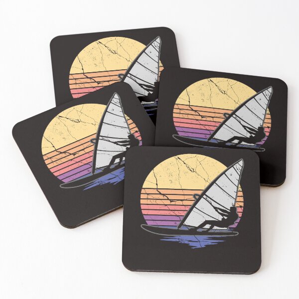Item preview, Vintage Windsurfer Retro Windsurfing Ocean Wave Surfing designed and sold by TomGiantDesigns.