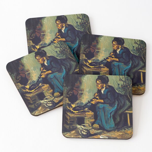 Item preview, Peasant Woman Cooking by a Fireplace (1885) by Vincent Van Gogh Classic . designed and sold by morphykiswop.