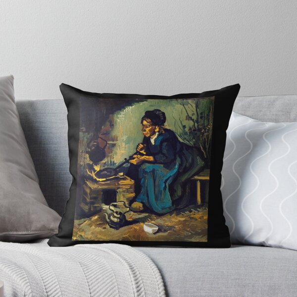 Item preview, Peasant Woman Cooking by a Fireplace (1885) by Vincent Van Gogh Classic . designed and sold by morphykiswop.