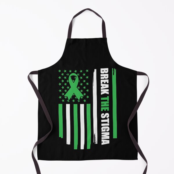 Item preview, Break The Stigma | Mental Health Matters | USA American Green Flag designed and sold by AlexaTees.