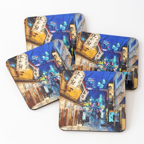 Item preview, Streets of Neo-Tokyo designed and sold by AM FineArtPrints.