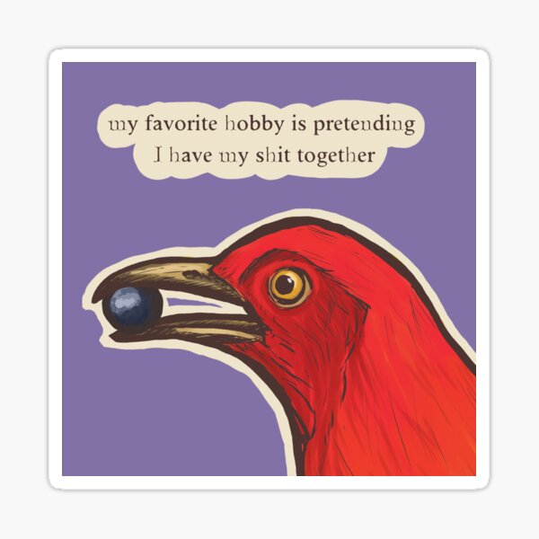 Bowerbird Pretends Sticker