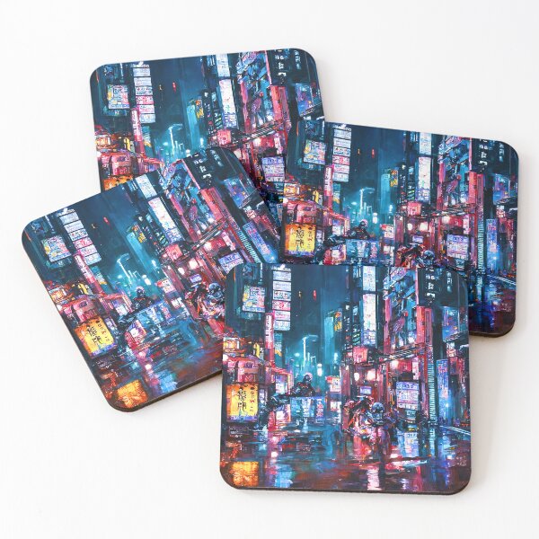 Item preview, Streets of Neo-Tokyo designed and sold by AM FineArtPrints.