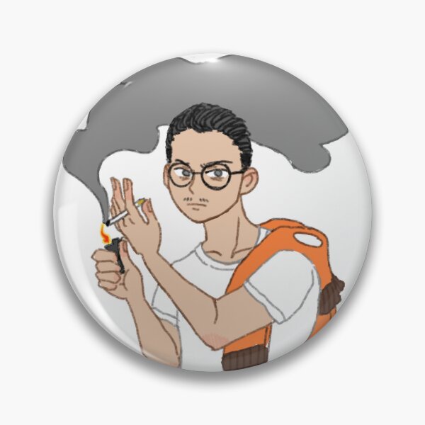 Item preview, Kim Kitsuragi on his smoke break designed and sold by alolanoak.