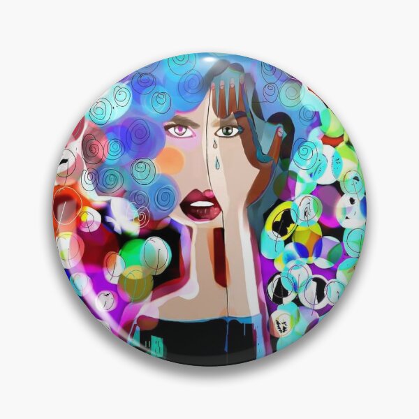 Item preview, psychedelic woman designed and sold by Almumayo.