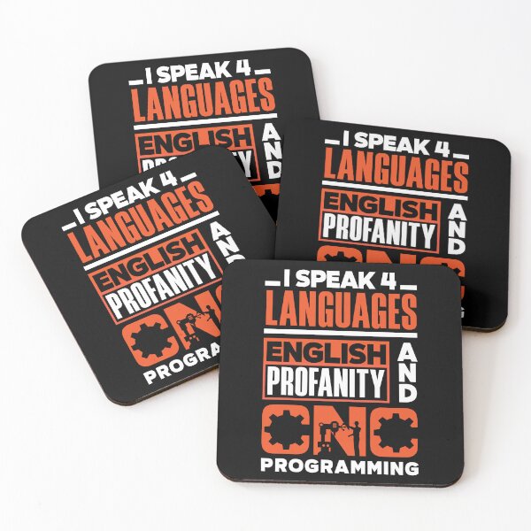 Item preview, Cnc Machinist Metalworker Machining I Speak 4 Languages Pun designed and sold by ShopTheStyle.