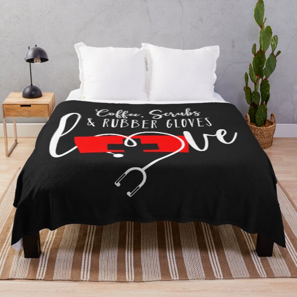 Item preview, Coffee Scrubs Rubber Gloves Love International Nurses Day Premium designed and sold by ricnikkiaavi.