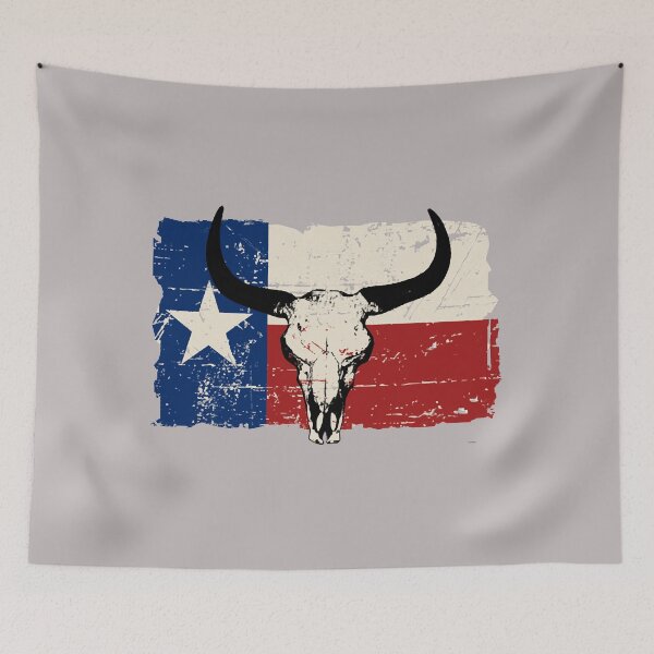 Item preview, Texas Bull Flag - Vintage Look designed and sold by RechelValatine.