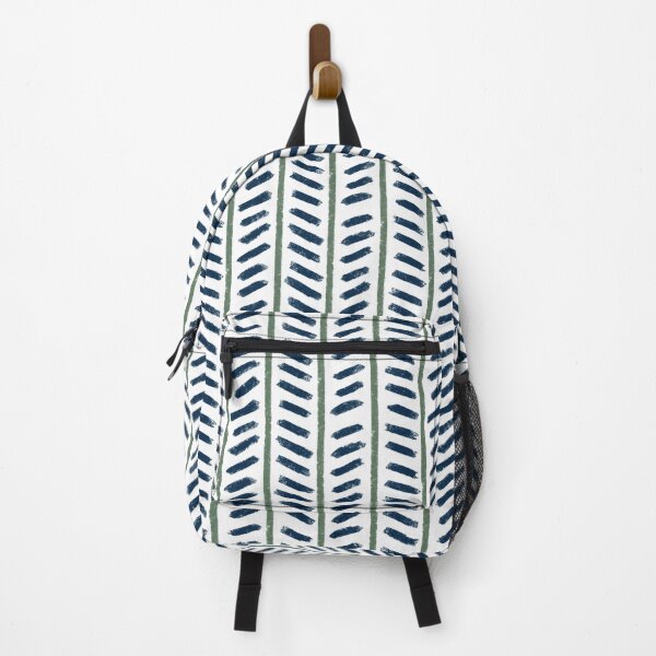 Item preview, Chevron pintado azul marino y verde salvia designed and sold by hellcom.