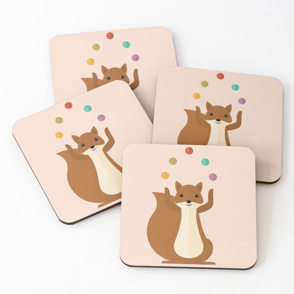 Item preview, Juggling squirrel on pink designed and sold by reneesillus.