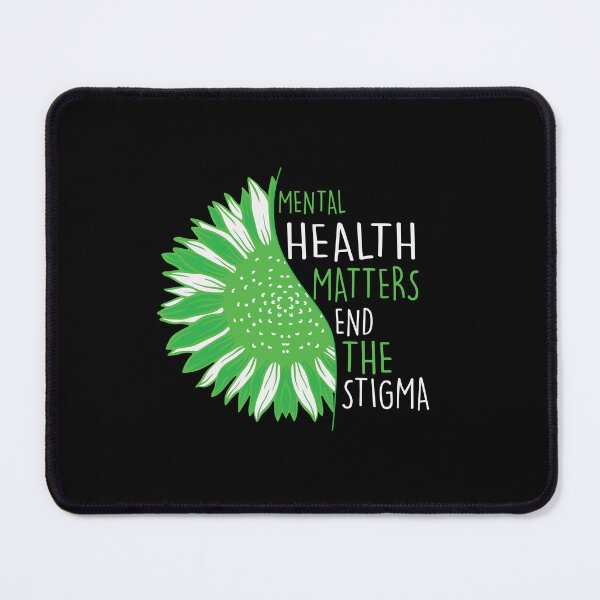 Item preview, End The Stigma | Mental Health Matters | Green Sunflower designed and sold by AlexaTees.