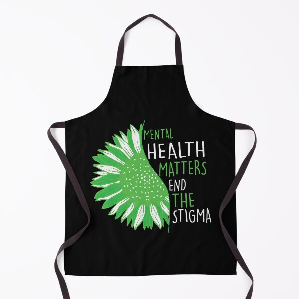 Item preview, End The Stigma | Mental Health Matters | Green Sunflower designed and sold by AlexaTees.