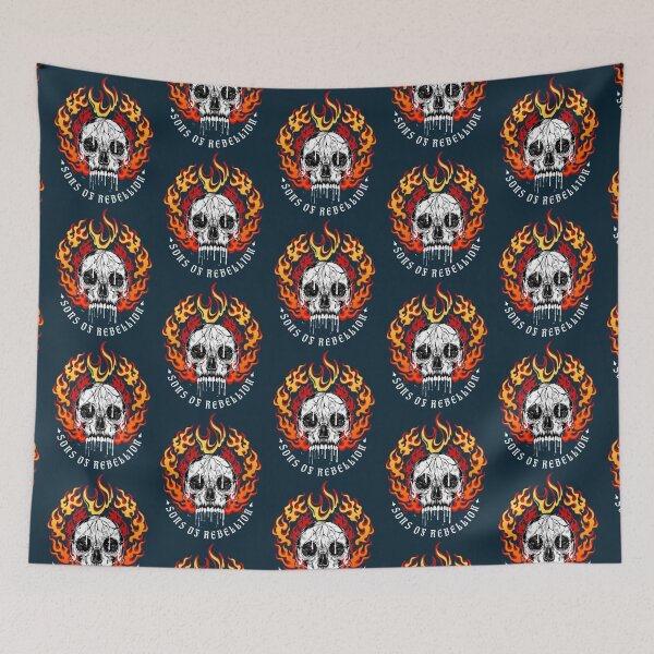Item preview, Sons Of Rebellion Skull In Flames designed and sold by MWLBM2018.