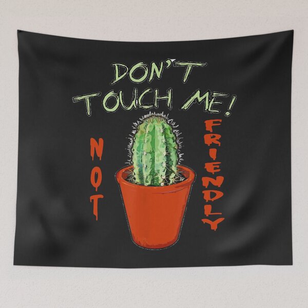 Item preview, Not Friendly Do Not Touch too close to touch Sticker designed and sold by ricnikkiaavi.