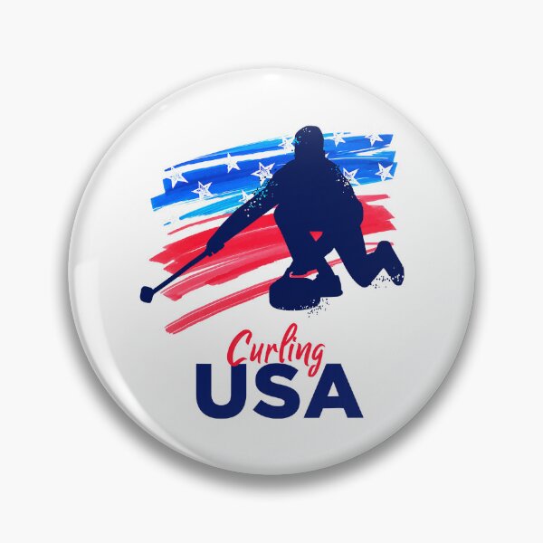 Item preview, Curling USA Support The Team USA Flag Curl Clean designed and sold by levintere.