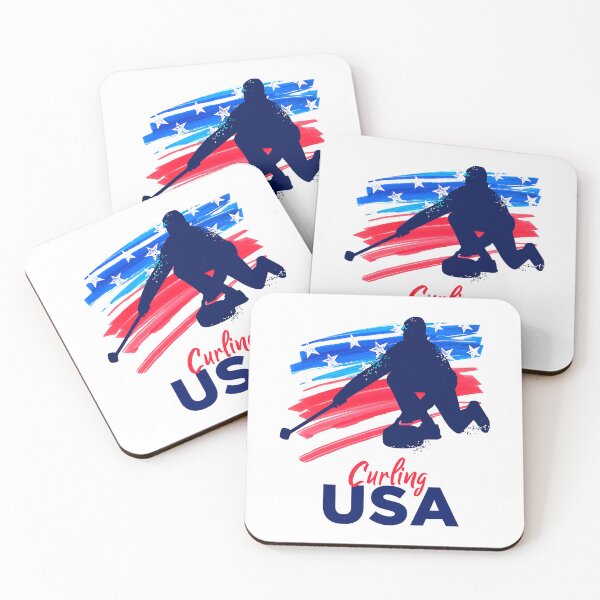 Item preview, Curling USA Support The Team USA Flag Curl Clean designed and sold by levintere.