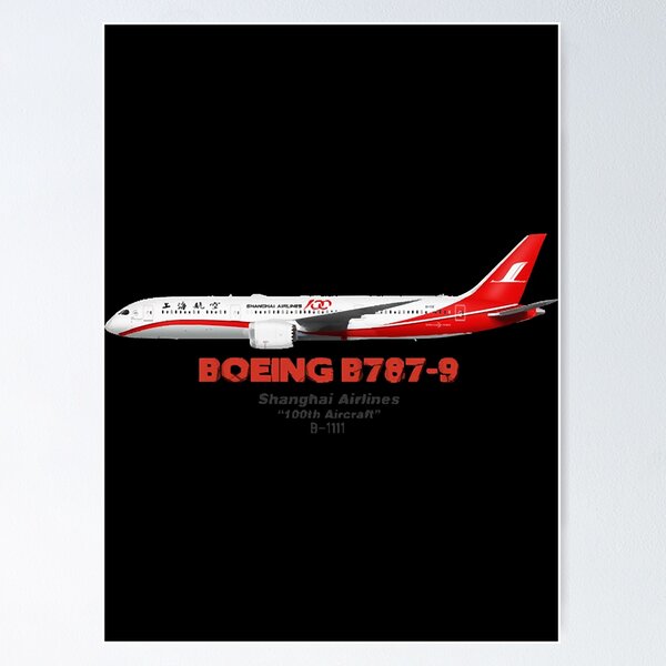 Item preview, Boeing B787-9 - Shanghai Airlines 100th Aircraft  designed and sold by StacieWagn7932.