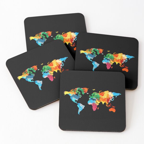 Item preview, World Traveller International Travelling Colorful World Map designed and sold by bestshirtdesign.