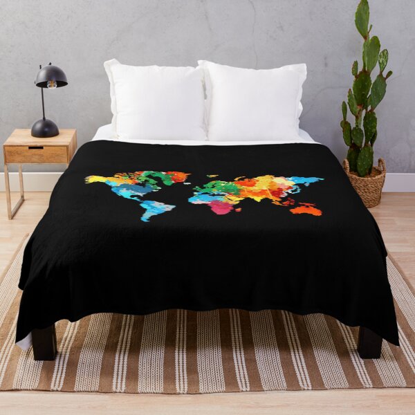 Item preview, World Traveller International Travelling Colorful World Map designed and sold by bestshirtdesign.