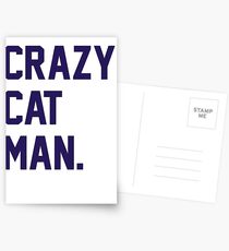 Crazy Cat Man Postcards