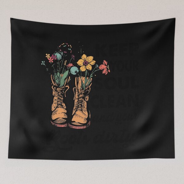 Item preview, Keep your soul clean and your boots dirty designed and sold by JoyceGray.