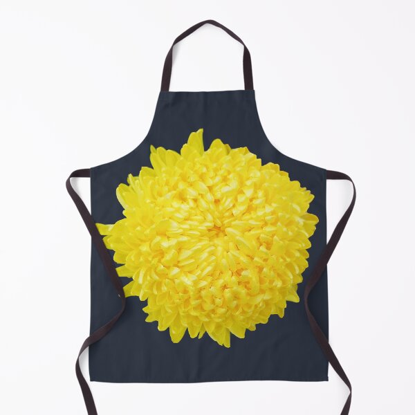 Item preview, Yellow Chrysanthemum on Dark Blue Square designed and sold by ellenhenry.