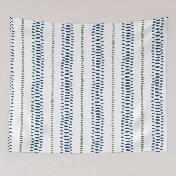Item preview, Navy Blue and sage green on white designed and sold by hellcom.