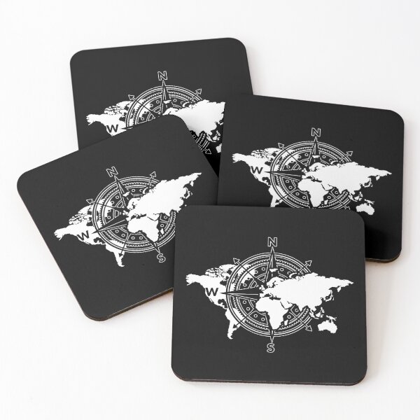 Item preview, Travel Compass Cartography Travelling World Map designed and sold by bestshirtdesign.
