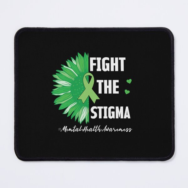 Item preview, Fight The Stigma | Mental Health Matters | Green Sunflower designed and sold by AlexaTees.
