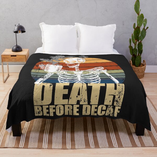 Item preview, Soul drinkers Death Before Decaf Skeleton Classic designed and sold by ricnikkiaavi.