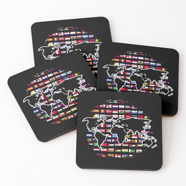 Item preview, International Travelling World Map Traveller World Flags designed and sold by bestshirtdesign.