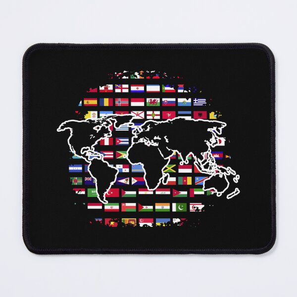 Item preview, International Travelling World Map Traveller World Flags designed and sold by bestshirtdesign.