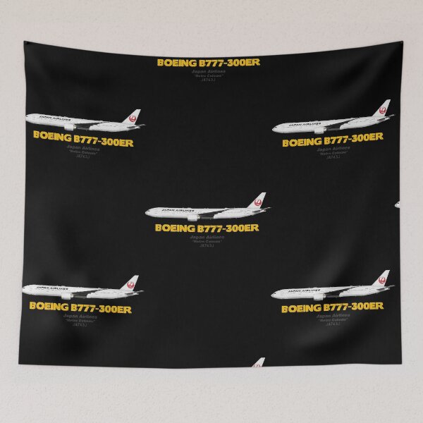 Item preview, Boeing B777-300ER - Japan Airlines Retro Colours  designed and sold by SamanthaSi7801.